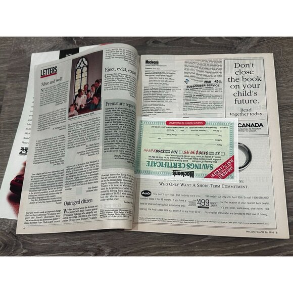 Maclean's Our Game Canada's Weekly Newspaper Paperback April 26, 1993 - Picture 3 of 6